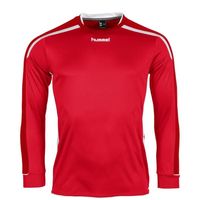 Hummel 111005 Preston Shirt l.m. - Red-White - XXL