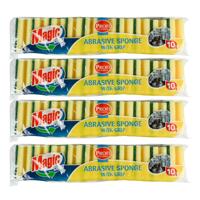 Benson Schuursponsjes - 40x stuks - met nagelbescherming - sterke reiniging Benson Schuursponsjes - 40x stuks - met nagelbescherming - sterke reiniging