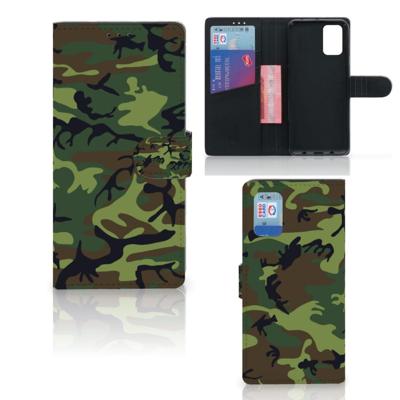 Samsung Galaxy A02s | M02s | Telefoon Hoesje | Army Dark