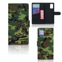 Samsung Galaxy A02s | M02s | Telefoon Hoesje | Army Dark
