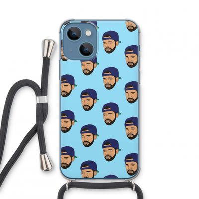 Drake Away: iPhone 13 mini Transparant Hoesje met koord