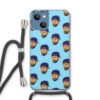Drake Away: iPhone 13 mini Transparant Hoesje met koord Drake Away: iPhone 13 mini Transparant Hoesje met koord