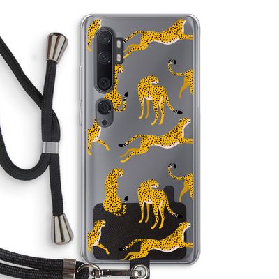 Luipaard: Xiaomi Mi Note 10 Pro Transparant Hoesje met koord