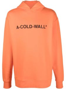 A-COLD-WALL* hoodie à logo imprimé - Orange