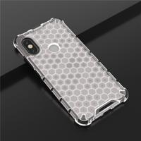 Voor Galaxy A10s shock proof honingraat PC + TPU case (wit)