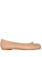 Maison Margiela ballerines Tabi en cuir - Marron