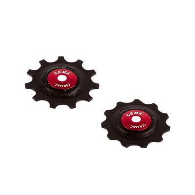 Shimano Cema derailleurwieltjes pvc 9/10/11v rvs-keramisch zwart