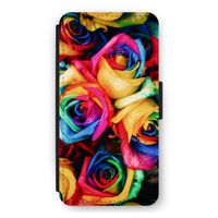 Neon bloemen: iPhone 11 Pro Max Flip Hoesje