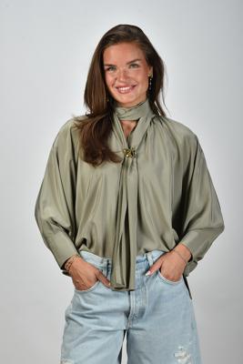 Max Mara blouse Leonida 027 sage green