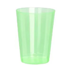 Beker - 6x - groen - kunststof - 280ml - herbruikbaar glas