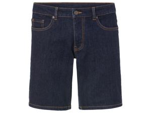 LIVERGY Heren jeansshort (56, Donkerblauw)