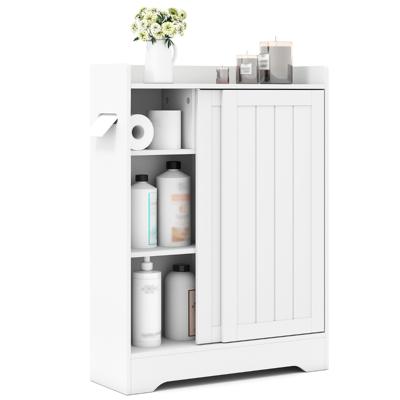 Badmeubel met Zijden Toiletpapierhouder en Borstelvak nis Kast Wit