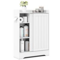 Badmeubel met Zijden Toiletpapierhouder en Borstelvak nis Kast Wit Badmeubel met Zijden Toiletpapierhouder en Borstelvak nis Kast Wit