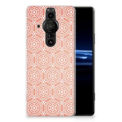Sony Xperia Pro-I | TPU bumper | Pattern Orange