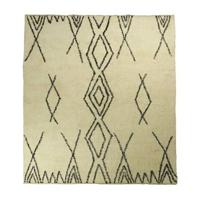 HSM - Vloerkleed Dubbel Ruit - 200x300 - Zwart|wit - Katoen