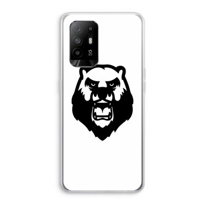 Angry Bear (white): Oppo A95 5G Transparant Hoesje