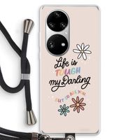 Tough Life: Huawei P50 Pro Transparant Hoesje met koord