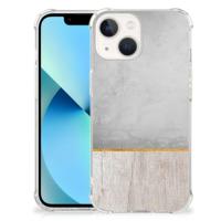 iPhone 13 mini Stevig Telefoonhoesje Wood Concrete