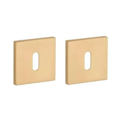 STILE | Sleutelrozetten | 53x53x7mm | Mat Goud