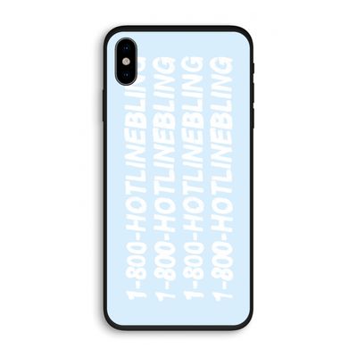 Hotline bling blue: iPhone XS Biologisch afbreekbaar hoesje