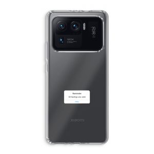 Reminder: Xiaomi Mi 11 Ultra Transparant Hoesje