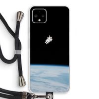 Alone in Space: Pixel 4 XL Transparant Hoesje met koord