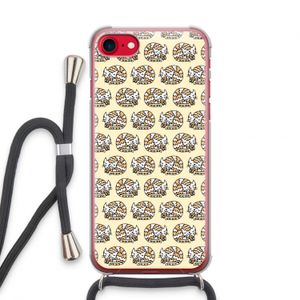 Slapende poes: iPhone SE 2020 Transparant Hoesje met koord