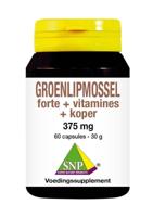 Groenlipmossel forte + vitamines + koper 60 Capsules