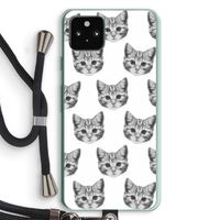 Kitten: Pixel 5a 5G Transparant Hoesje met koord