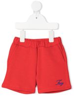 Fay Kids short de jogging à logo imprimé - Rouge