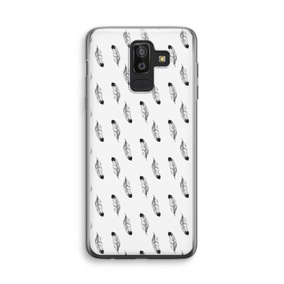 Pluimen: Samsung Galaxy J8 (2018) Transparant Hoesje