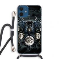 Sinister Wings: iPhone 12 mini Transparant Hoesje met koord
