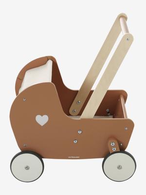 Loopwagen-kinderwagen van FSC®-hout karamel