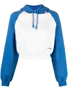 Sunnei hoodie à logo imprimé - Bleu