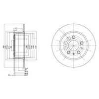 Delphi Diesel Remschijf BG2103 - thumbnail