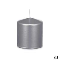 Kaars Acorde Zilverkleurig 9 x 10 x 9 cm (12 Stuks)