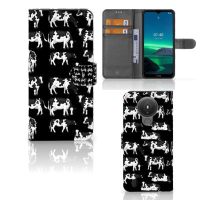 Nokia 1.4 | Telefoonhoesje | Met pasjeshouder | Koetjes