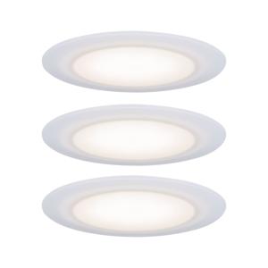 Paulmann LED-inbouwlamp voor badkamer Set van 3 stuks 15 W Satijn, Wit