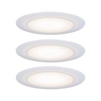 Paulmann LED-inbouwlamp voor badkamer Set van 3 stuks 15 W Satijn, Wit - thumbnail