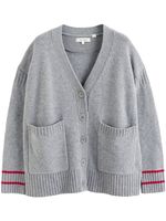 Chinti & Parker cardigan boutonné à détail de rayures - Gris