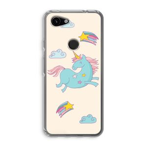 Vliegende eenhoorn: Google Pixel 3a Transparant Hoesje