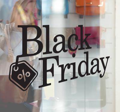Black Friday sticker etalage promo