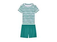 lupilu Kinder pyjama (Wit/groen, 122/128)