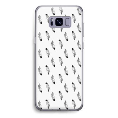 Pluimen: Samsung Galaxy S8 Transparant Hoesje