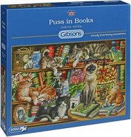 Puss in Books Puzzel 1000 Stukjes