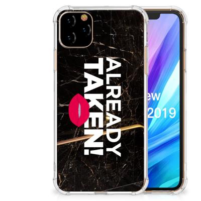 Apple iPhone 11 Pro Max Telefoonhoesje met tekst Already Taken Black Apple iPhone 11 Pro Max Telefoonhoesje met tekst Already Taken Black