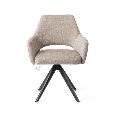 Jesper Home Yanai eetkamerstoel Biscuit Beach turn black