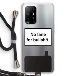 No time: Oppo A94 5G Transparant Hoesje met koord