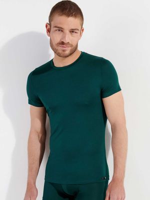 HOM - Shirt Crew-Neck - Tencel Soft - 00DG, Maat:S