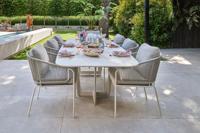 SUNS Revello/Palermo Deens ovale tuinset - 280 x 116 cm. - 7-delig SUNS Revello/Palermo Deens ovale tuinset - 280 x 116 cm. - 7-delig
